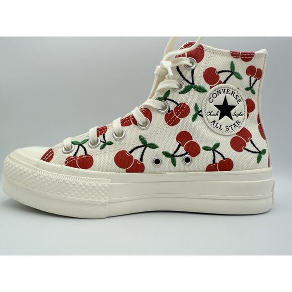 Converse Chuck Taylor All Star Lift Platform Women's Shoes 7 Cherries - Picture 8 of 10